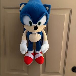 Sonic the hedgehog Character Plush Backpack for Kids
